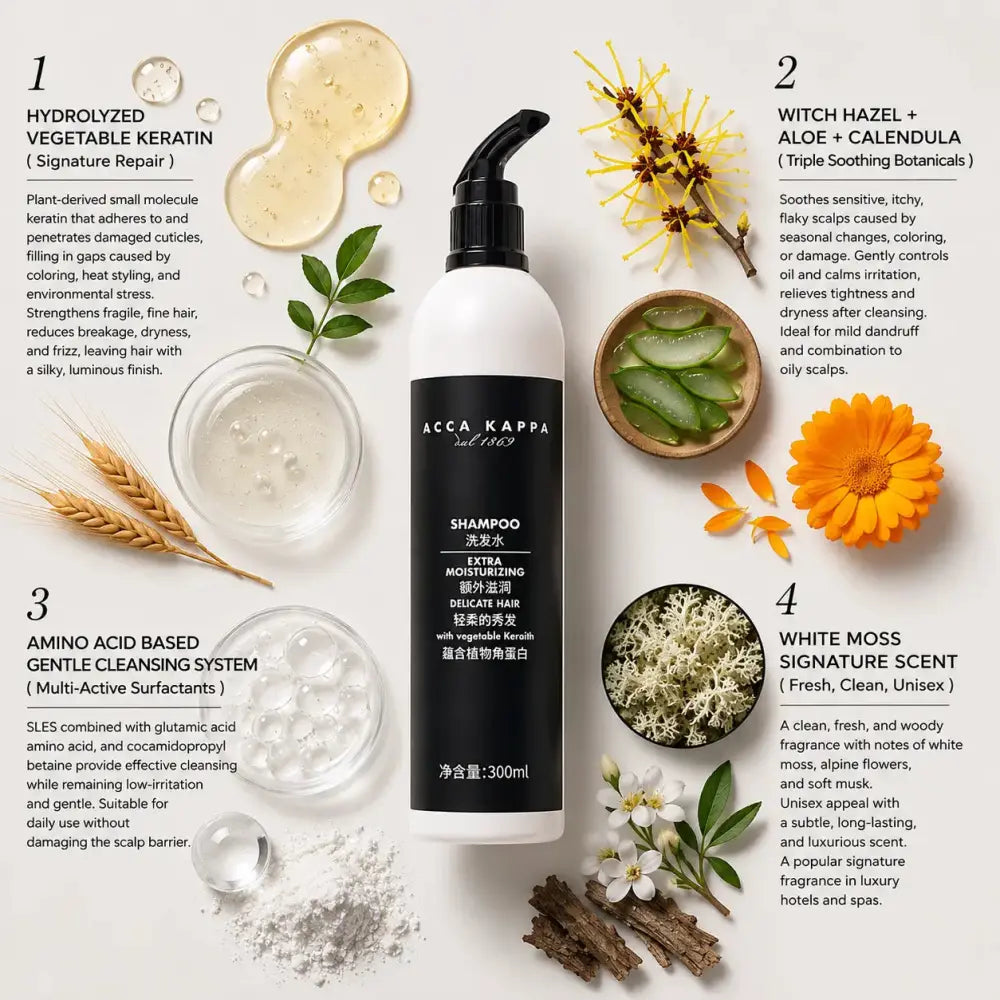 ACCA KAPPA Shampoo or Conditioner or Body Lotion or Shower Gel 300ML