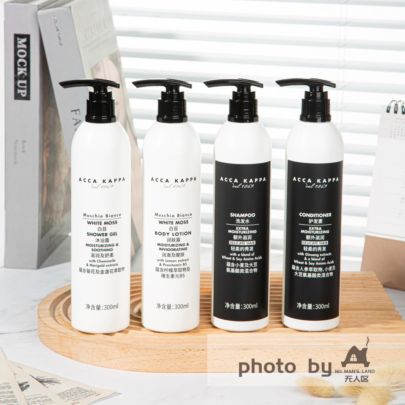 Wanda Vista Hotel Shampoo &amp; Conditioner &amp; Body Lotion &amp; Shower Gel 300ML | ACCA KAPPA