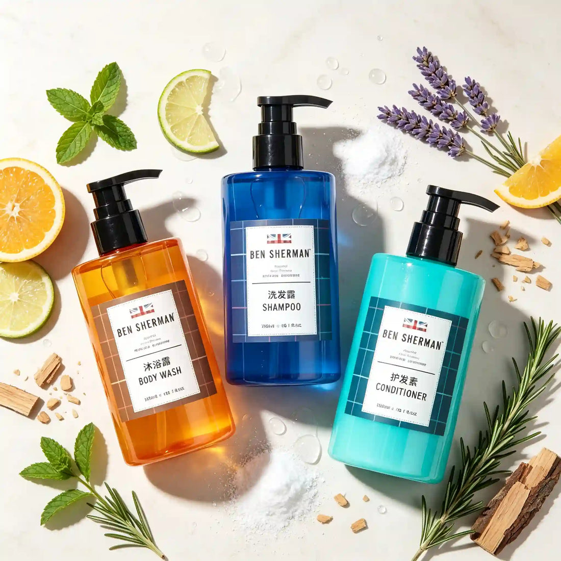 BEN SHERMAN Shampoo or Conditioner or Shower Gel 300ML