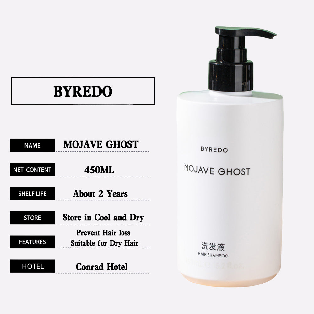 BYREDO MOJAVE GHOST Shampoo or Shower Gel or Conditioner or Body Lotion 450ML