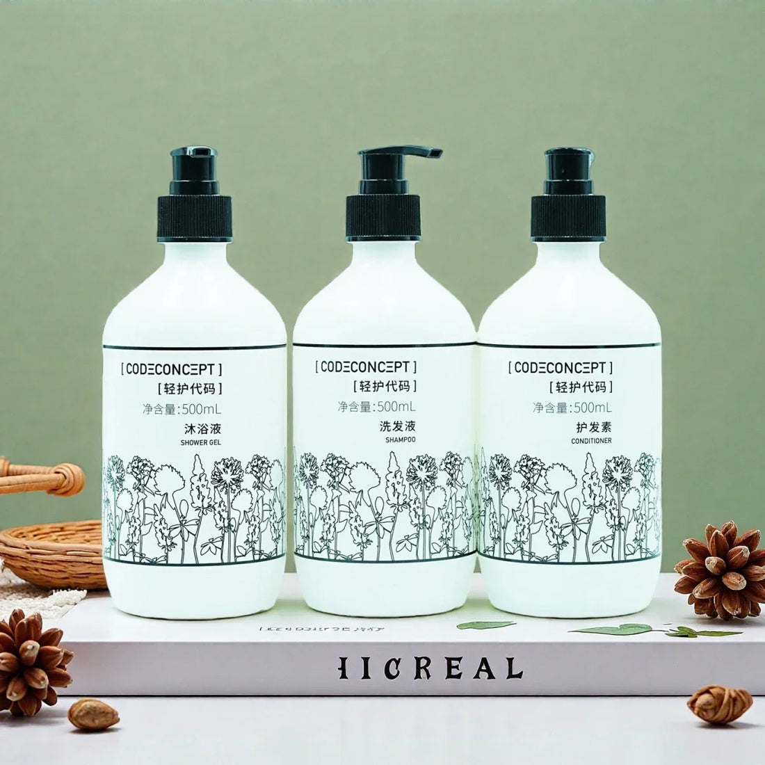 CODE CONCEPT Shampoo or Conditioner or Shower Gel or Hand Wash 500ML
