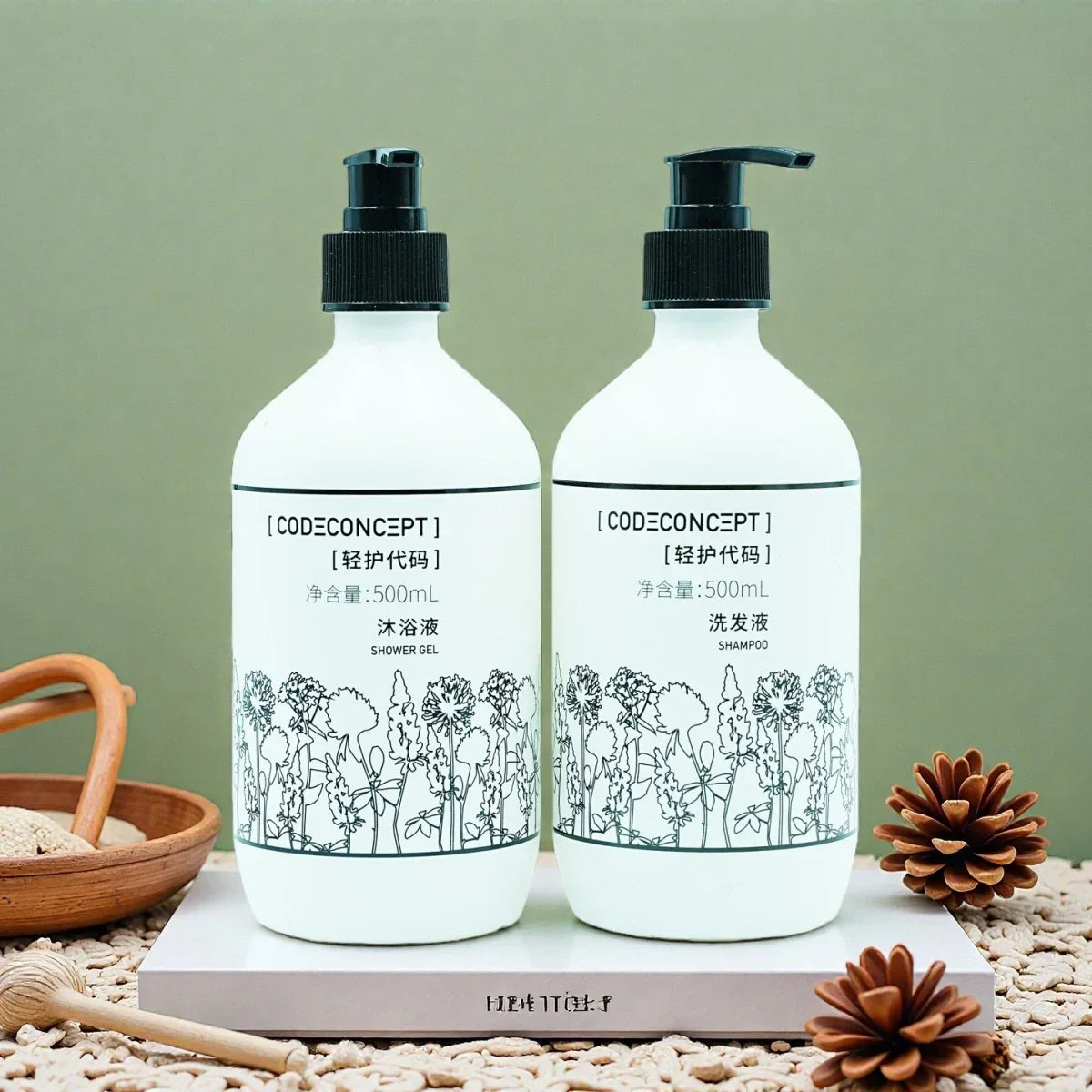 High-end Hotel Shampoo or Conditioner or Shower Gel or Hand Wash 500ML | CODE CONCEPT