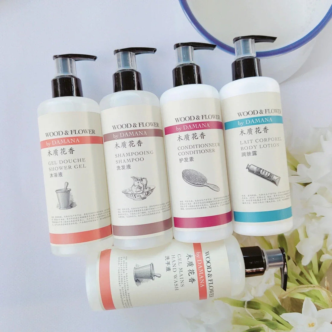 Empark Grand Hotel Shampoo or Conditioner or Shower Gel or Body Lotion or Hand Wash 300ML | DAMANA WOOD FLOWER