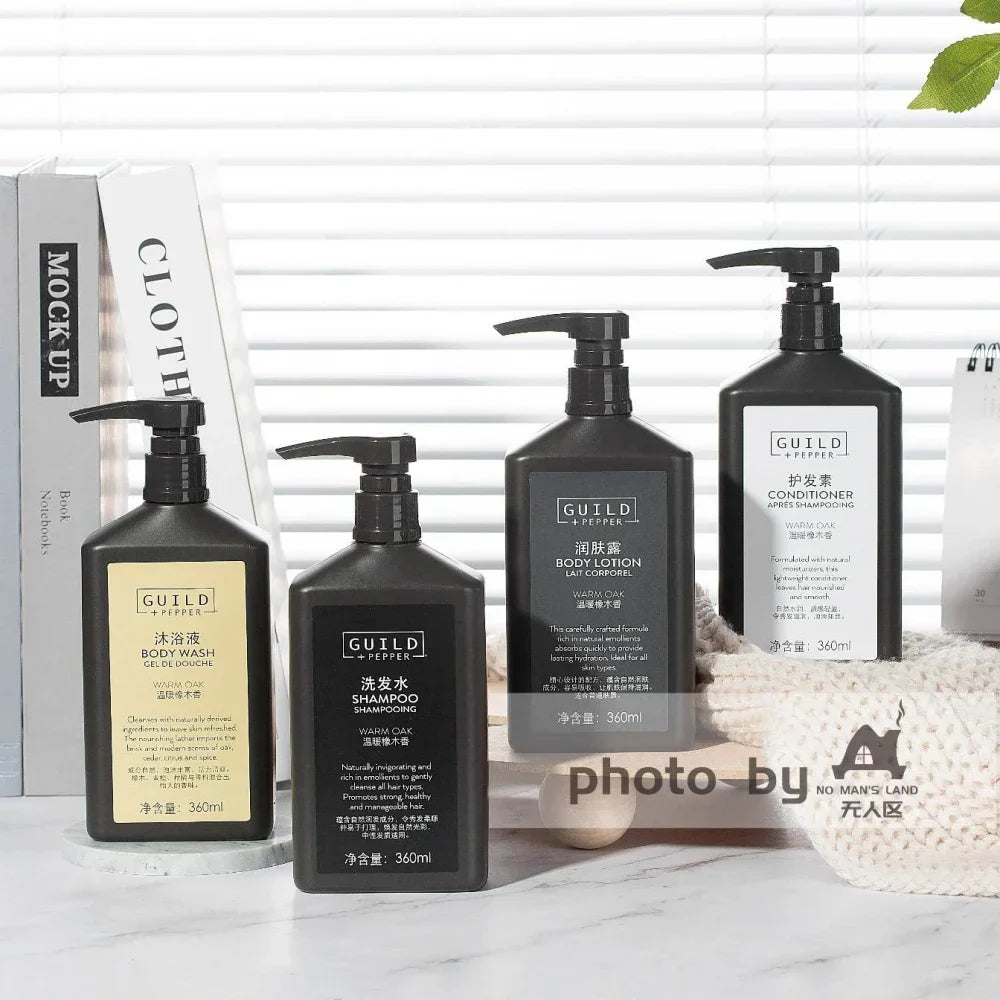 Sheraton Hotel Shampoo &amp; Conditioner &amp; Shower Gel &amp; Body Lotion 360ML | GUILD PEPPER