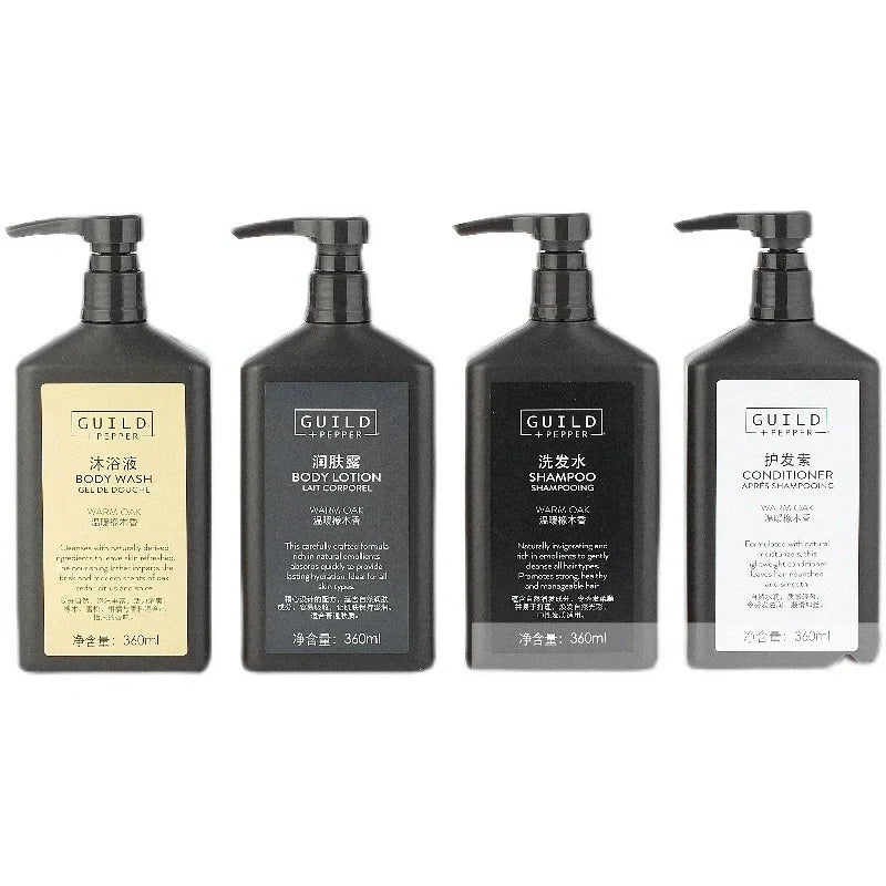 Sheraton Hotel Shampoo &amp; Conditioner &amp; Shower Gel &amp; Body Lotion 360ML | GUILD PEPPER