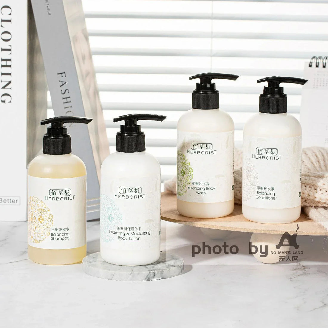 HERBORIST Shampoo &amp; Conditioner &amp; Body Lotion &amp; Shower Gel 240ML